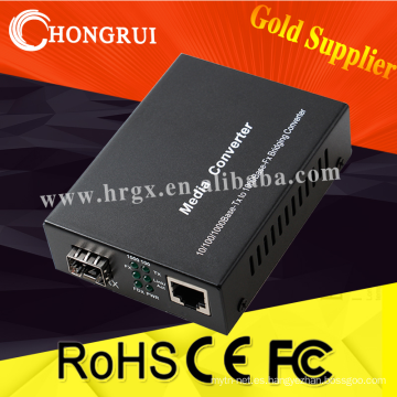 convertidor de fibra a rj45 sfp convertidor de medios sc conector 10/100/1000